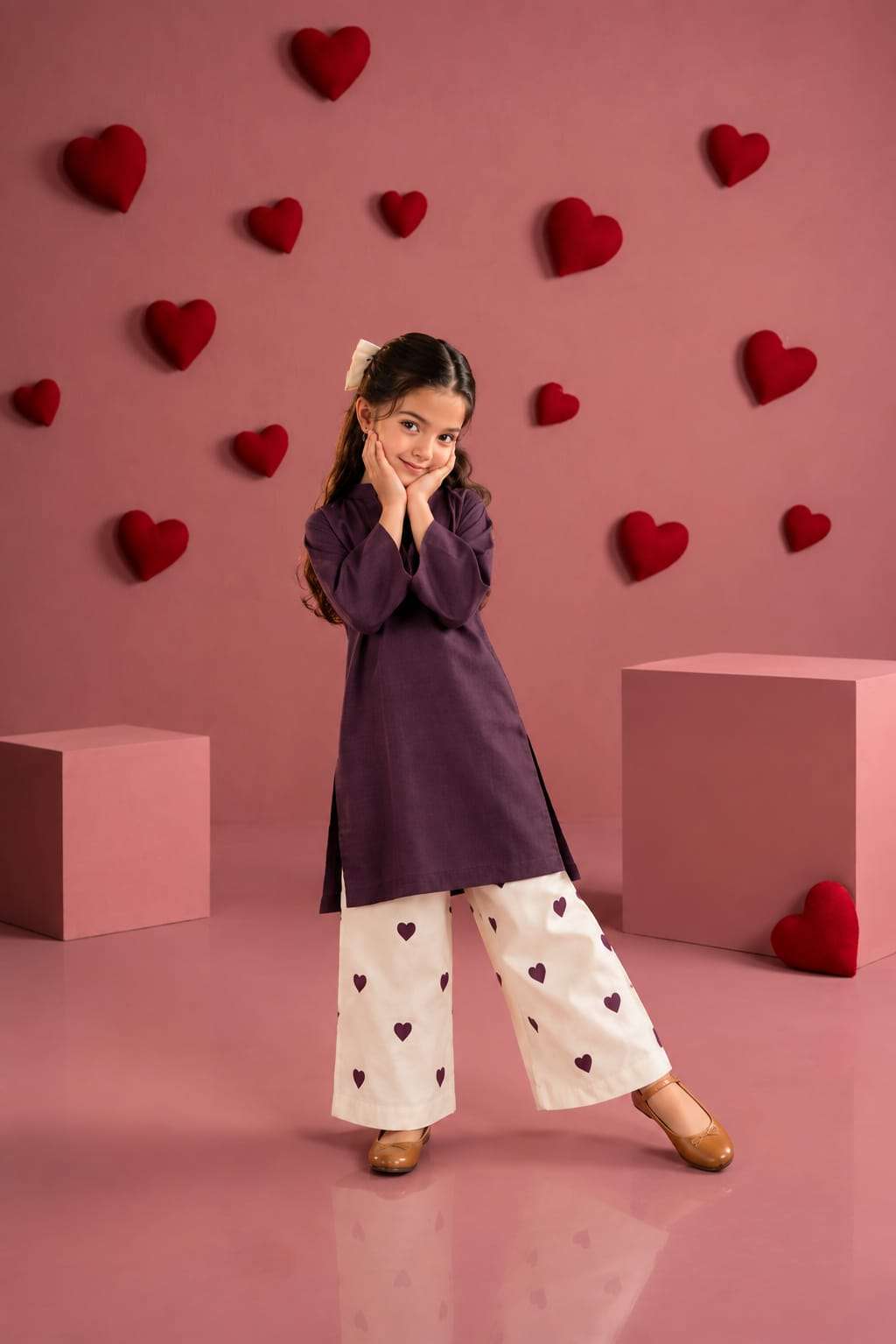 K 2001 COLOR SERIES RAYON KURTI PALAZZO LIKE CORD SET KIDS WEAR WHOLESALER SHOP